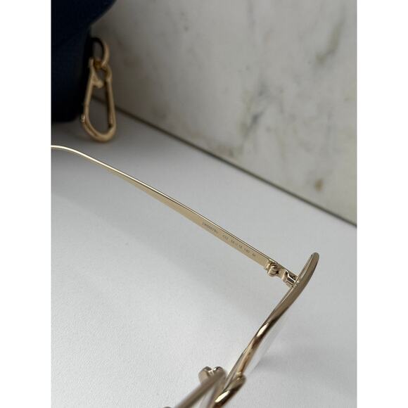 NEW Loewe LW50079U Oversized Metal Eyeglasses Frames Gold